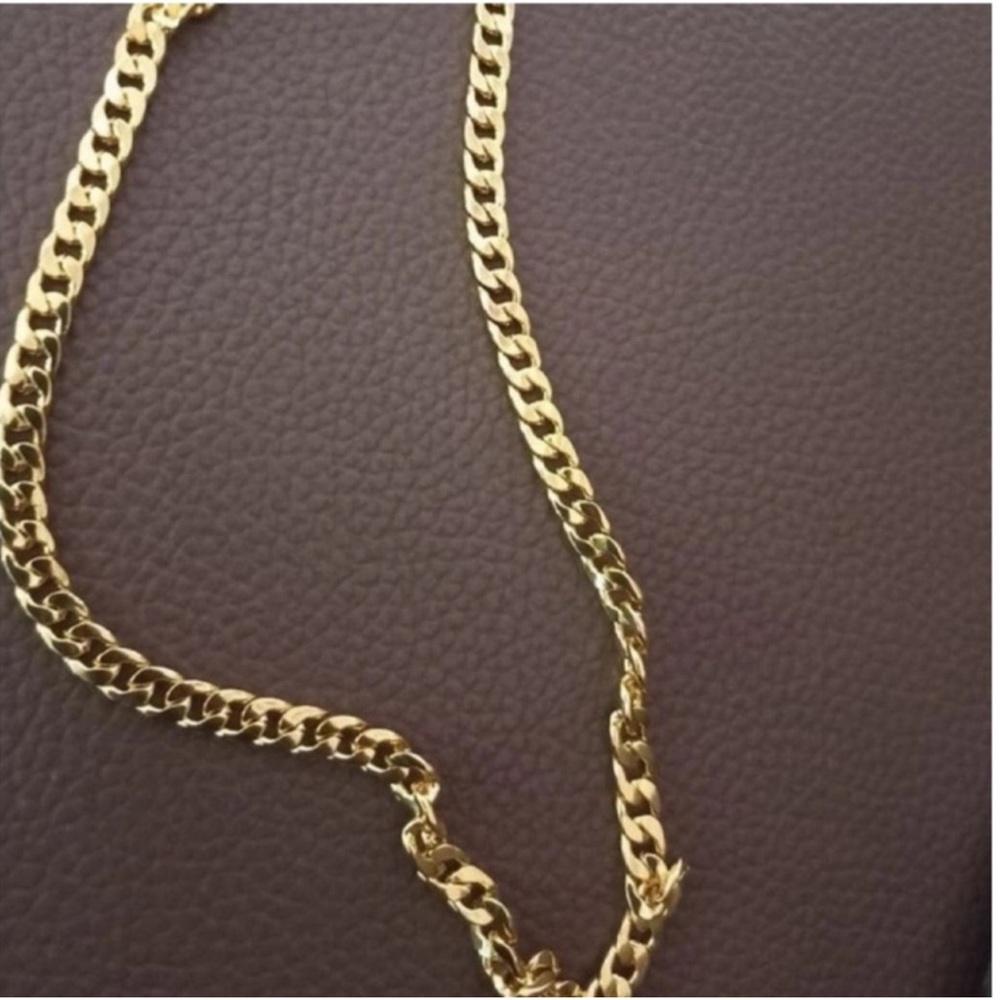 New 18k Gold Unisex Cuban Link Classic Minimalist Chain Handcrafted Necklace - Picture 15 of 16